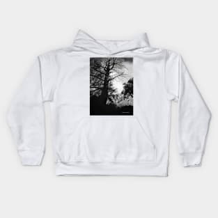 The Trees - Black And White Kids Hoodie